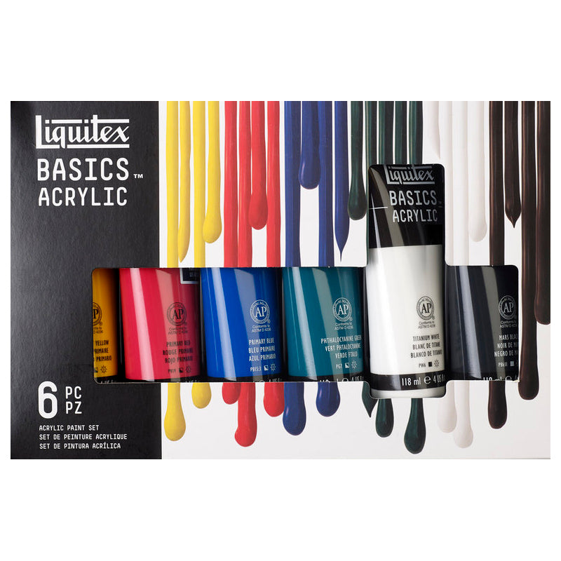 Liquitex Basics Acrylic Starter Set - 6x118ml