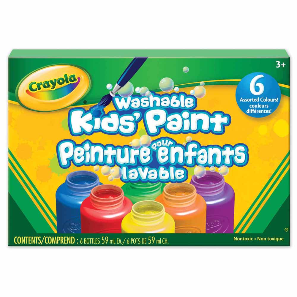 Crayola Washable Project Paint, 6 Count