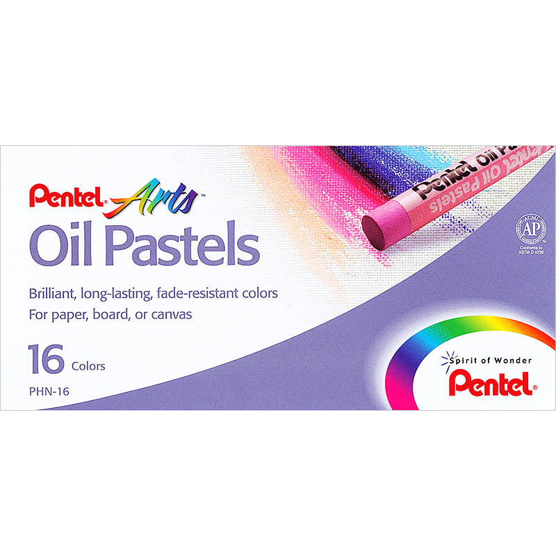 Pentel Oil Pastel Sets, 16 Color Set
