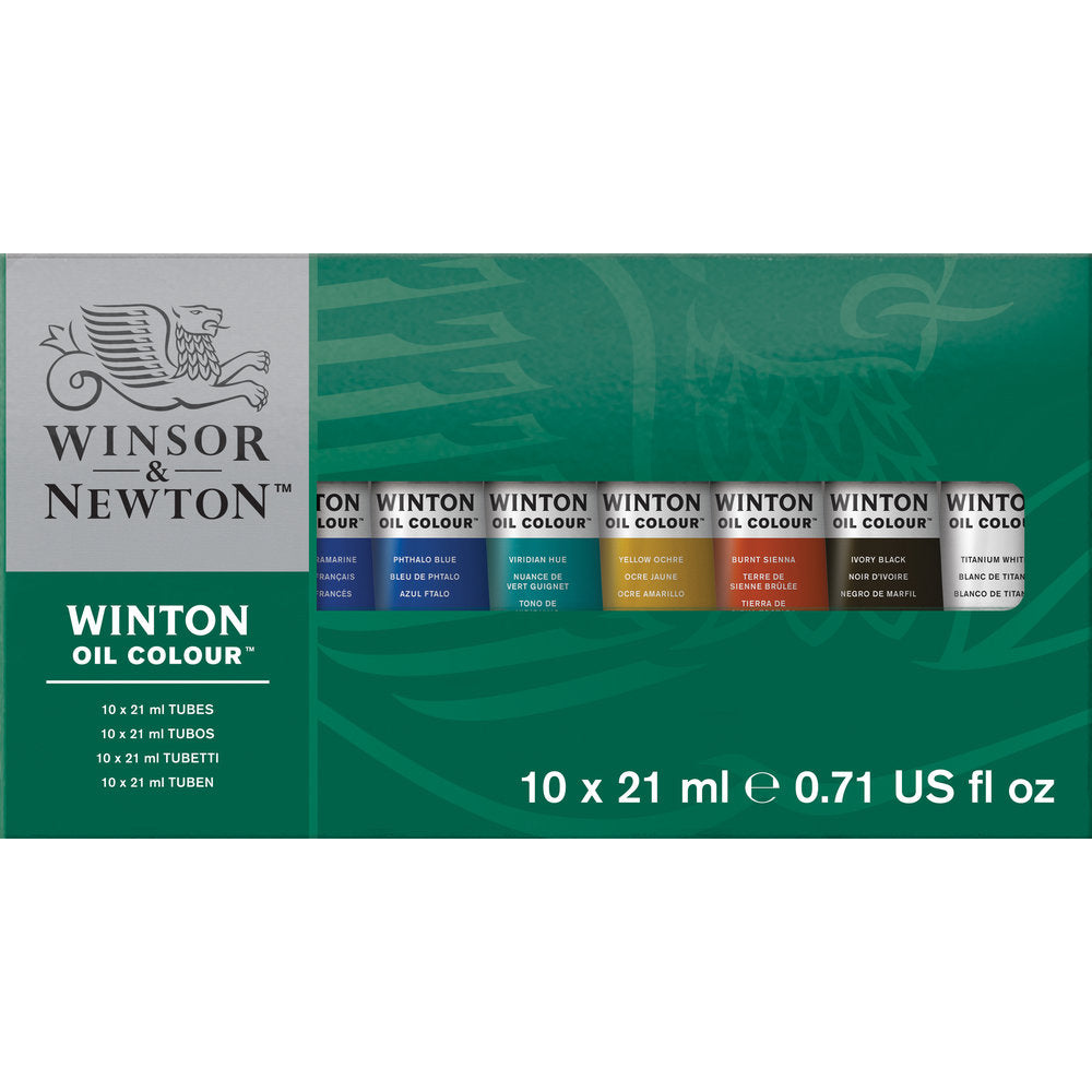 Winsor & Newton Winton Oil Colour 10x21ml Tube Set