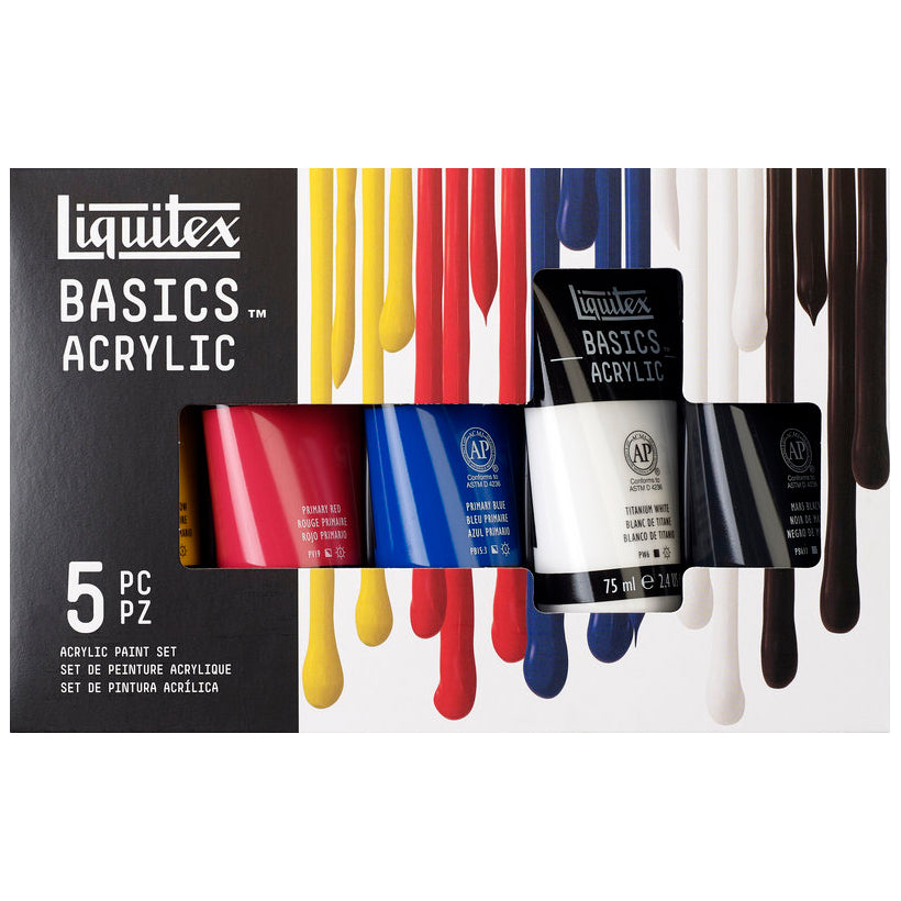 Liquitex Basics Acrylic Set - 5x75ml