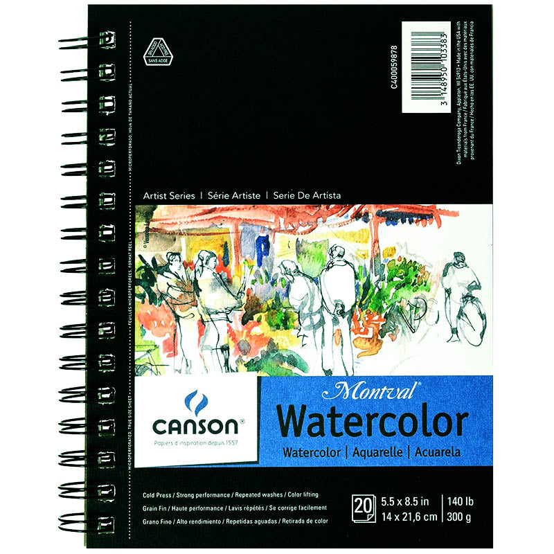 Canson Artist Series Watercolor Books, 20 Shts./Pad