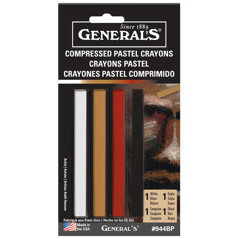 General Pencil Compressed Pastel Chalk Traditional Set