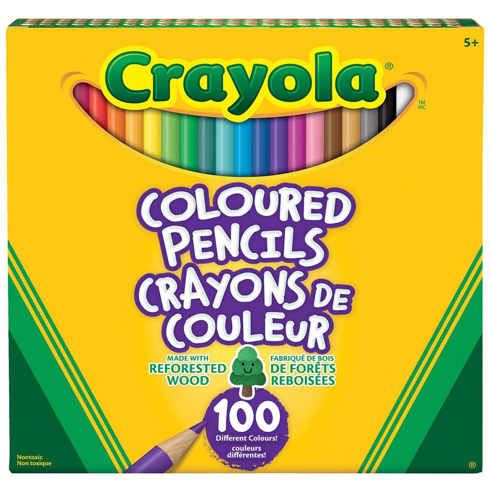 Crayola Coloured Pencils, 100 Count