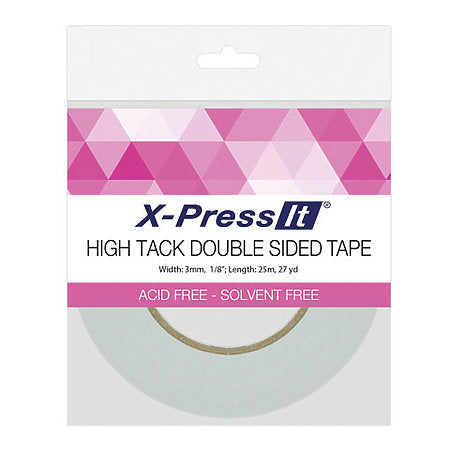 Double Sided Tissue Tape, High-Tack, 1/8