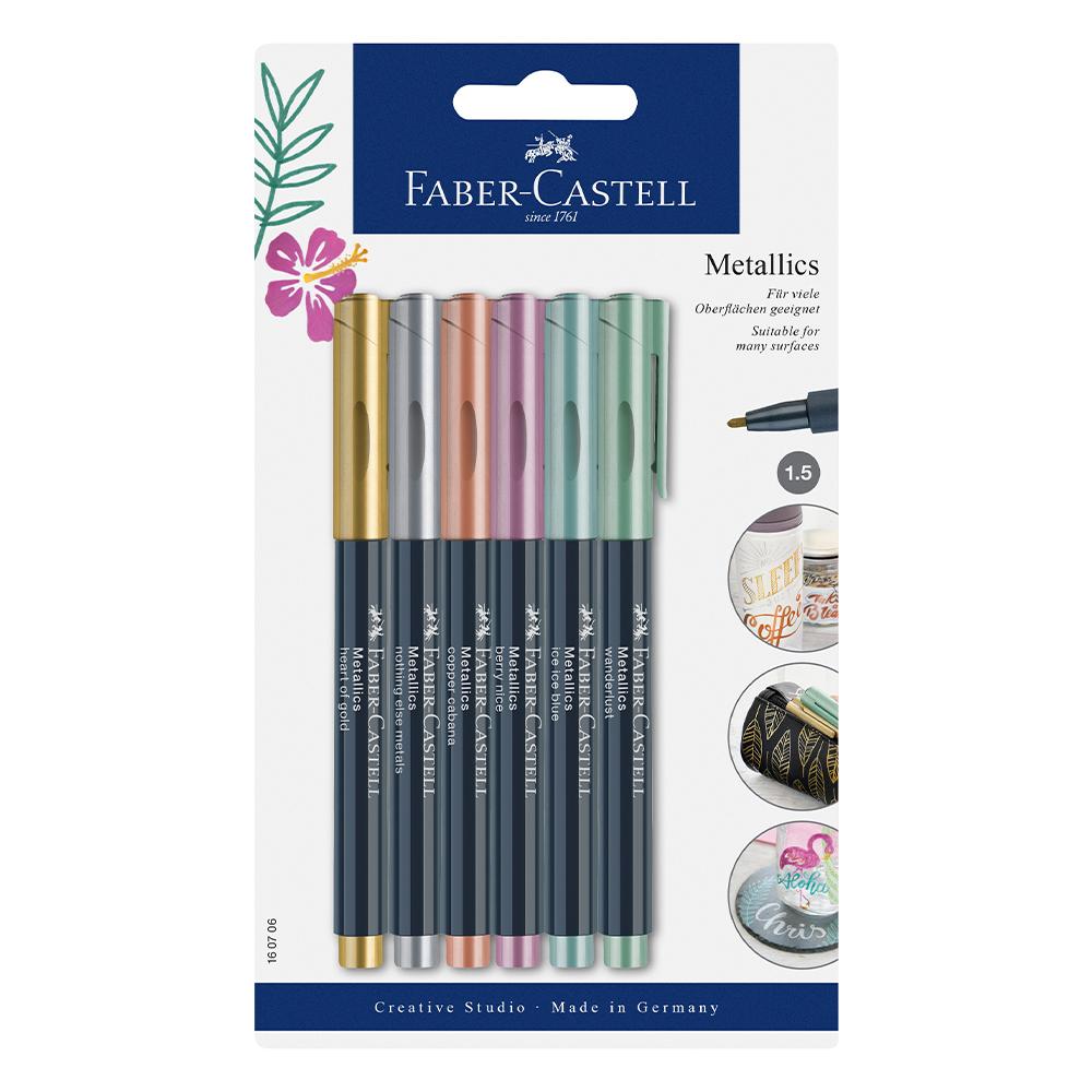 Faber-Castell Metallics marker 6 colours