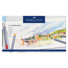 Load image into Gallery viewer, Faber-Castell Goldfaber Aqua watercolour pencil, tin of 36
