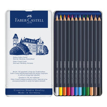 Load image into Gallery viewer, Faber-Castell Goldfaber colour pencil, tin of 12
