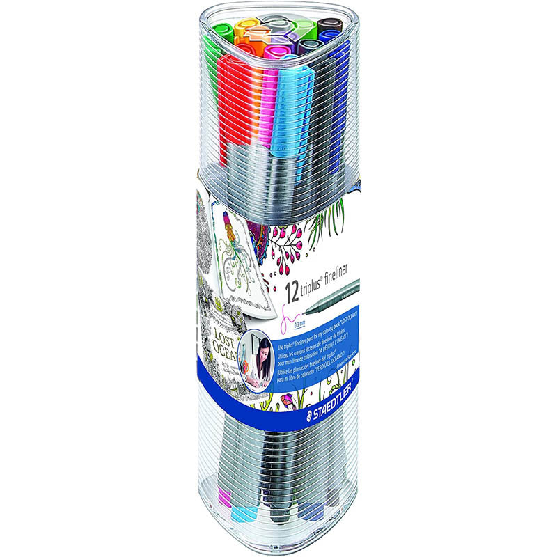 Staedtler Triplus Fineliner Pen 12-Color Set