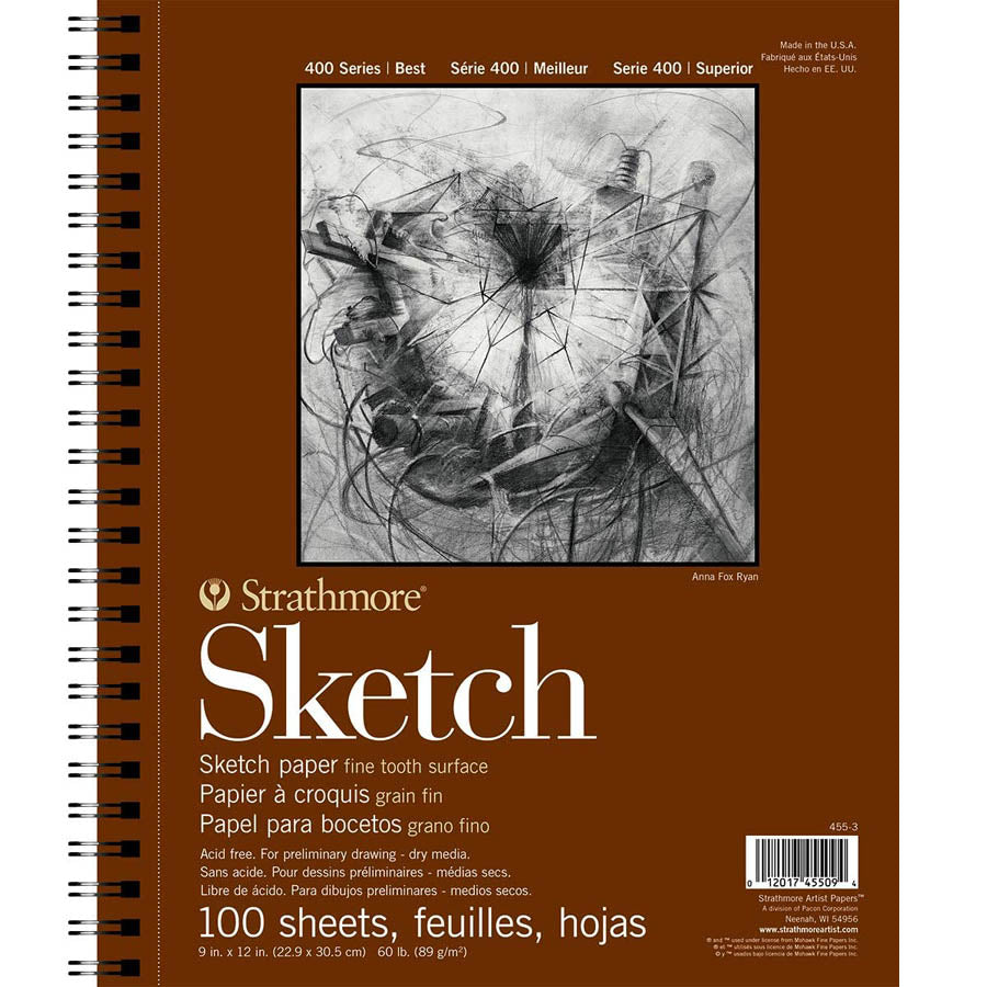 Strathmore Sketch Paper Pads 400 Series - 100/Shts