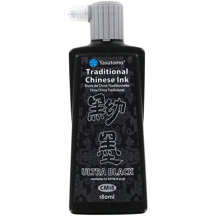 Yasutomo Traditional Chinese Ink 180ml Ultra Black